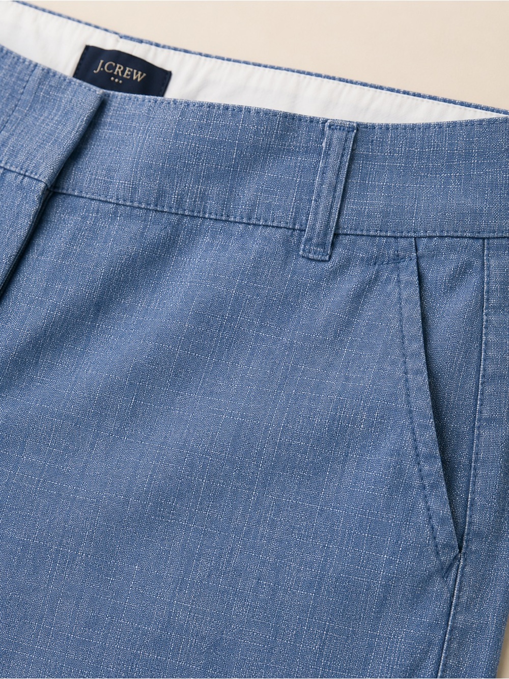 J.Crew 5” Classic Chambray Shorts Echo Blue Wash Size 10 Cotton - Picture 6 of 12